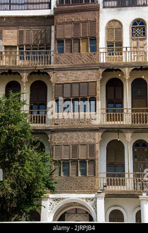 Shahbatly House Historic Al Balad District Jeddah Saudia Arabia Stockfoto