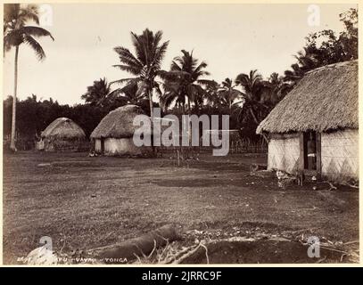 Neiafu, Vavau, Tonga, 1884, Dunedin, Von Burton Brothers, Alfred Burton. Stockfoto