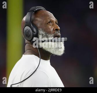 Houston, Texas, USA. 25. August 2022. Houston Texans Cheftrainer Lovie Smith während eines Vorsaison-Spiels der NFL zwischen den Texans und den 49ers in Houston, Texas, am 25. August 2022. (Bild: © Scott Coleman/ZUMA Press Wire) Stockfoto