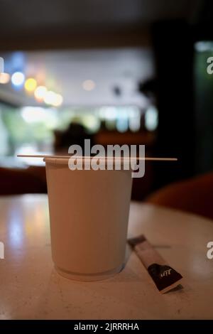 Typisch Modernes Bangkok Office Building Coffee Shop Thailand Stockfoto