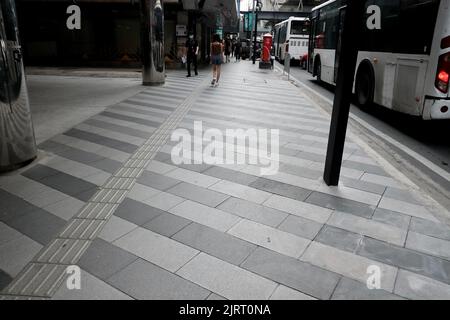 Leere Straßen am Siam Square Bangkok Thailand Stockfoto