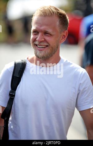 Spa Francorchamps, Belgien. 25. August 2022. Kevin Magnussen (DEN) Haas VF-22. Großer Preis von Belgien, Donnerstag, 25.. August 2022. Spa-Francorchamps, Belgien. Quelle: James Moy/Alamy Live News Stockfoto