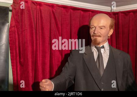 RUSSLAND, PETERSBURG - AUG 19, 2022: lenin-Dynastie russland petersburg romanov st Wachs Museum i, Konzept Herrscher Festung für heiligen für trubetskoy juli, Turm Stockfoto