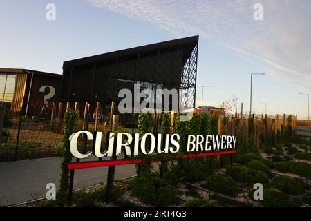 Curious Brewery in Ashford, Kent, Vereinigtes Königreich Stockfoto