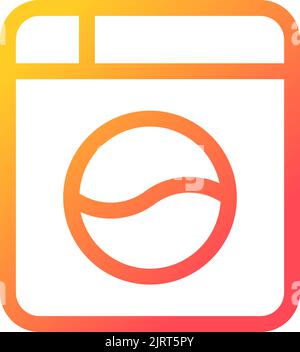 Instant Camera Pixel Perfect Gradient Linear ui-Symbol Stock Vektor