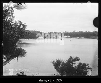 Half Moon Bay, Stewart Island, um 1907, Dunedin, von Muir & Moodie. Stockfoto