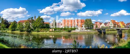 Neckar, Rottenburg am Neckar, Baden Württemberg, deutschland Stockfoto