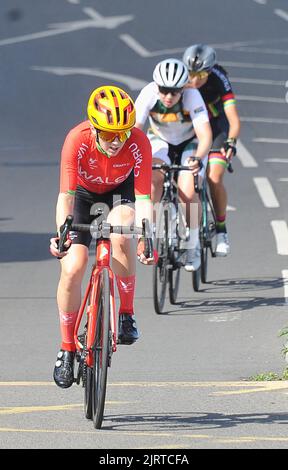 The Commonwealth Games 2022 Women's Cycling Road Race in Warwick Elinor Barker Bild von Richard Williams Stockfoto