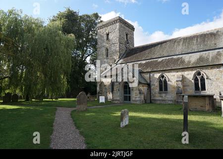 Kirche in Hovingham Stockfoto