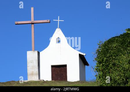 Kapelle von São Pedro dos Pescadores - Fernando de Noronha, Pernambuco, Brasilien Stockfoto