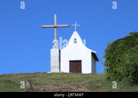 Kapelle von São Pedro dos Pescadores - Fernando de Noronha, Pernambuco, Brasilien Stockfoto