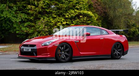 Nissan GT R, rot, 2009 3799 ccm Stockfoto