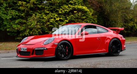 2014 3800 ccm roter Porsche 911 Stockfoto