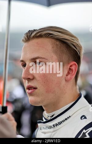 Spa Francorchamps, Belgien. 26. August 2022. Liam Lawson (NZL) AlphaTauri-Testfahrer. Großer Preis von Belgien, Freitag, 26.. August 2022. Spa-Francorchamps, Belgien. Quelle: James Moy/Alamy Live News Stockfoto