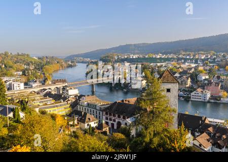 Schaffhausen, Schweiz am 21. Oktober 2012. Mittelalterliche Stadt. Stockfoto