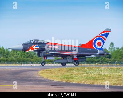 RAF Typhoon Display-Team bei der Royal International Air Tattoo 2022 Stockfoto