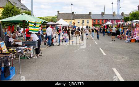 Irish Horse and Pony Fair mit Street Market, Rossarbery, West Cork, Irland Stockfoto