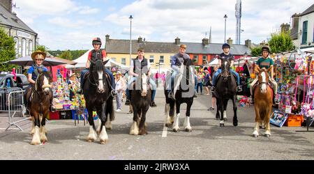 Irish Horse and Pony Fair mit Street Market, Rossarbery, West Cork, Irland Stockfoto