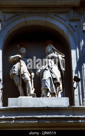 Madrid Spanien Colegiate de San Isidoro Saint Isadore & Ehefrau Saint Maria de la Cabeza Stockfoto