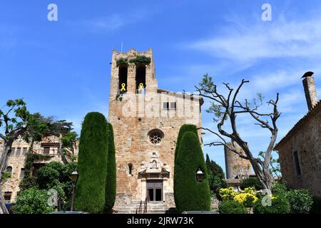 Pals historisches mittelalterliches Dorf, Katalonien, Spanien Stockfoto