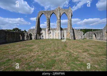 Bayham Old Abbey in Lamberhurst in kent. Stockfoto