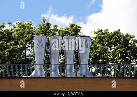 ABBA das Museum im Djurgarden in Stockholm Stockfoto