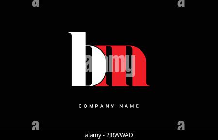 BM, MB Abstract Letters Logo Monogramm Stock Vektor
