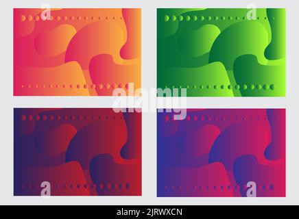 Ein abstraktes geometrisches Set für den Hintergrund Stock Vektor