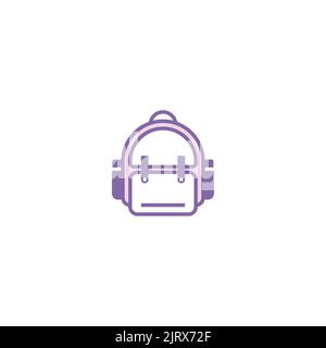 Ein Symbol für die Backpack-Linie für mobiles Konzept und Webdesign Stock Vektor