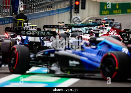 Spa, Belgien. 26. Aug, 2022. Während des Formel 1 Rolex Grand Prix von Belgien 2022, 14. Lauf der FIA Formel 1 Weltmeisterschaft 2022 vom 26. Bis 28. August 2022 auf dem Circuit de Spa-Francorchamps, in Francorchamps, Belgien - Foto Florent Gooden / DPPI Credit: DPPI Media/Alamy Live News Stockfoto