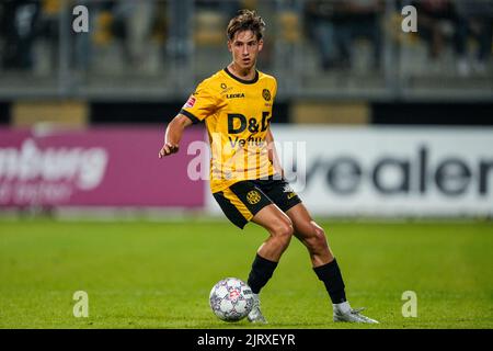 Kerkrade, Niederlande. 26. August 2022. KERKRADE, NIEDERLANDE - 26. AUGUST: Lennard Hartjes von Roda JC während des niederländischen Keukenkampioendivisie-Spiels zwischen Roda JC und NAC Breda im Parkstad Limburg Stadion am 26. August 2022 in Kerkrade, Niederlande (Foto: Geert van Erven/Orange Picics) Quelle: Orange Pics BV/Alamy Live News Stockfoto