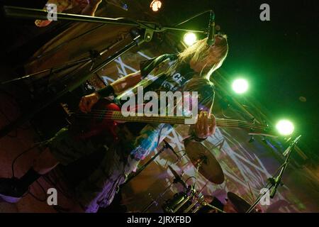 Stoke Prior, Großbritannien, 26. August 2022, Wired UK treten beim Beermageddon Heavy Metal Festival auf. Kredit: Will Tudor/Alamy Live Nachrichten Stockfoto