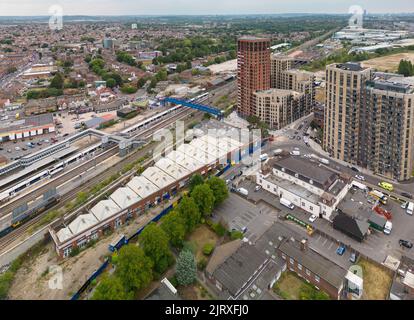 Kreuzung West Southall, London Borough of Ealing Stockfoto