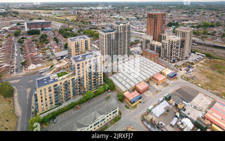 Kreuzung West Southall, London Borough of Ealing Stockfoto