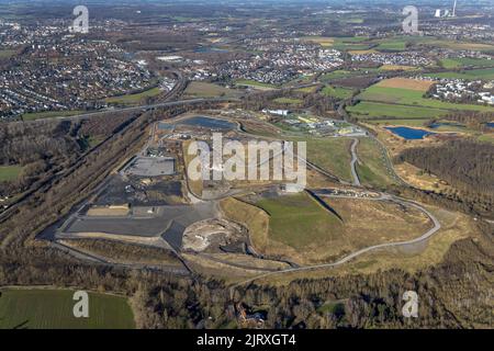 Luftaufnahme, Rewe Dortmund Logistikzentrum, Industriegebiet Westfalenhütte Walzwerkstraße, Dortmund, Ruhrgebiet, Nordrhein-Westfalen, Deutschland, Co Stockfoto