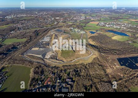 Luftaufnahme, Rewe Dortmund Logistikzentrum, Industriegebiet Westfalenhütte Walzwerkstraße, Dortmund, Ruhrgebiet, Nordrhein-Westfalen, Deutschland, Co Stockfoto