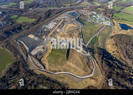 Luftaufnahme, Rewe Dortmund Logistikzentrum, Industriegebiet Westfalenhütte Walzwerkstraße, Dortmund, Ruhrgebiet, Nordrhein-Westfalen, Deutschland, Co Stockfoto