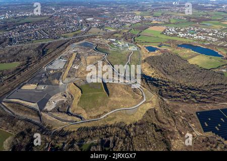 Luftaufnahme, Rewe Dortmund Logistikzentrum, Industriegebiet Westfalenhütte Walzwerkstraße, Dortmund, Ruhrgebiet, Nordrhein-Westfalen, Deutschland, Co Stockfoto