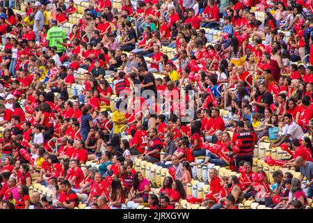 Mario Filho Stadion (Maracanã) in Rio de Janeiro, Brasilien - 27. Dezember 2018: Zico Spieler-Year-End-Spiel Stockfoto