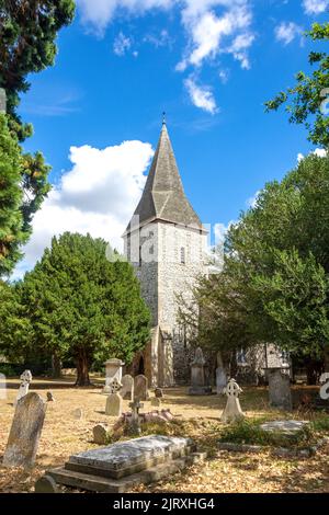 Die Pfarrkirche St. Peter & St Andrew, Church Road, Old Windsor, Berkshire, England, Vereinigtes Königreich Stockfoto