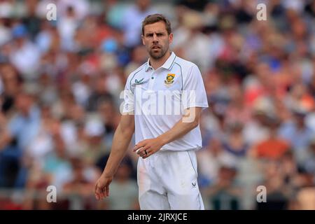 Manchester, Großbritannien. 26. August 2022. Anrich Nortje aus Südafrika in Manchester, Vereinigtes Königreich am 8/26/2022. (Foto von Conor Molloy/News Images/Sipa USA) Quelle: SIPA USA/Alamy Live News Stockfoto