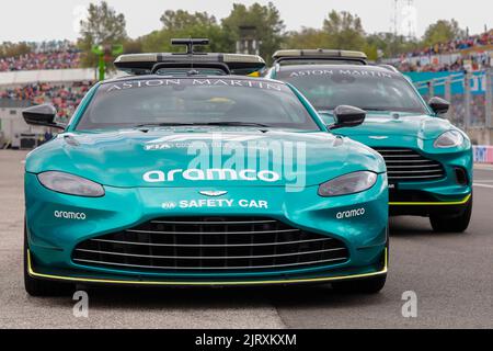 Mogyorod, Ungarn. Juli 31. 2022. Formel 1 großer Preis von Ungarn in Hungaroring, Ungarn. Im Bild: Aston Mrtin Safety Car Stockfoto