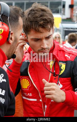 Mogyorod, Ungarn. Juli 31. 2022. Formel 1 großer Preis von Ungarn in Hungaroring, Ungarn. Im Bild: Charles Leclerc (MON) von Ferrari Stockfoto