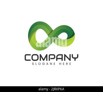Modernes 3D-Unendlichlogo-Design. Design-Vorlage für unendliche Symbole oder Logos Stock Vektor