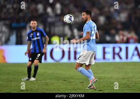 Rom, Italien. 26. August 2022. Danilo Cataldi (Latium) während des italienischen "Serie A"-Spiels zwischen Lazio 3-1 Inter im Olimpic Stadium am 26. August 2022 in Roma, Italien. Kredit: Maurizio Borsari/AFLO/Alamy Live Nachrichten Gutschrift: Aflo Co. Ltd./Alamy Live Nachrichten Stockfoto