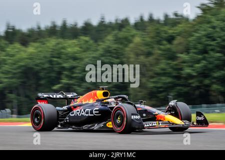 Spa, Belgien. , . Weltmeisterschaft F1. Großer Preis Von Belgien. #1, Max VERSTAPPEN, NDL, Oracle Red Bull Racing RB18 Honda.- Honorarhaftbar Bild - Bildnachweis: © Geert FRANQUET/ATP Bilder (BARNI Cristiano/ATP/SPP) Bildnachweis: SPP Sport Pressefoto. /Alamy Live News Stockfoto