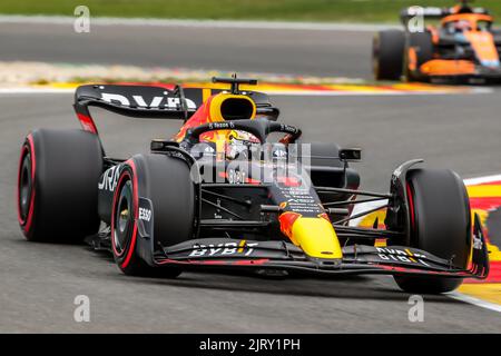 Spa, Belgien. , . Weltmeisterschaft F1. Großer Preis Von Belgien. #1, Max VERSTAPPEN, NDL, Oracle Red Bull Racing RB18 Honda.- Honorarhaftbar Bild - Bildnachweis: © Geert FRANQUET/ATP Bilder (BARNI Cristiano/ATP/SPP) Bildnachweis: SPP Sport Pressefoto. /Alamy Live News Stockfoto