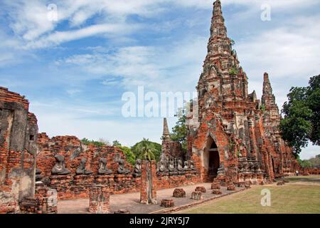 Ayutthaya Wat Chaiwatthanaram, Thailand Stockfoto