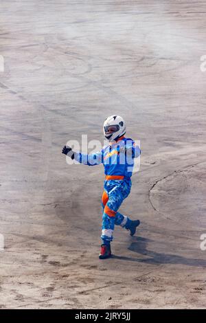 Hot Wheels Epic Show Beto Carrero World Santa Catarina, Brasilien - 4. Mai 2019: Show Hot Wheels ist eine der Hauptattraktionen von Beto Carrero World, Th Stockfoto