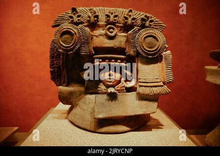 Zeremonieller Brazier für Rituale, aus Teotihuacan, National Anthropology Museum, Chapultepec Park, Mexico City, Mexiko Stockfoto